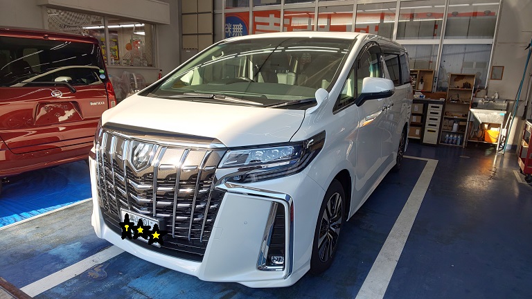 感謝 新車納車 トヨタ 新型 アルファード ディスプレィオーディオ